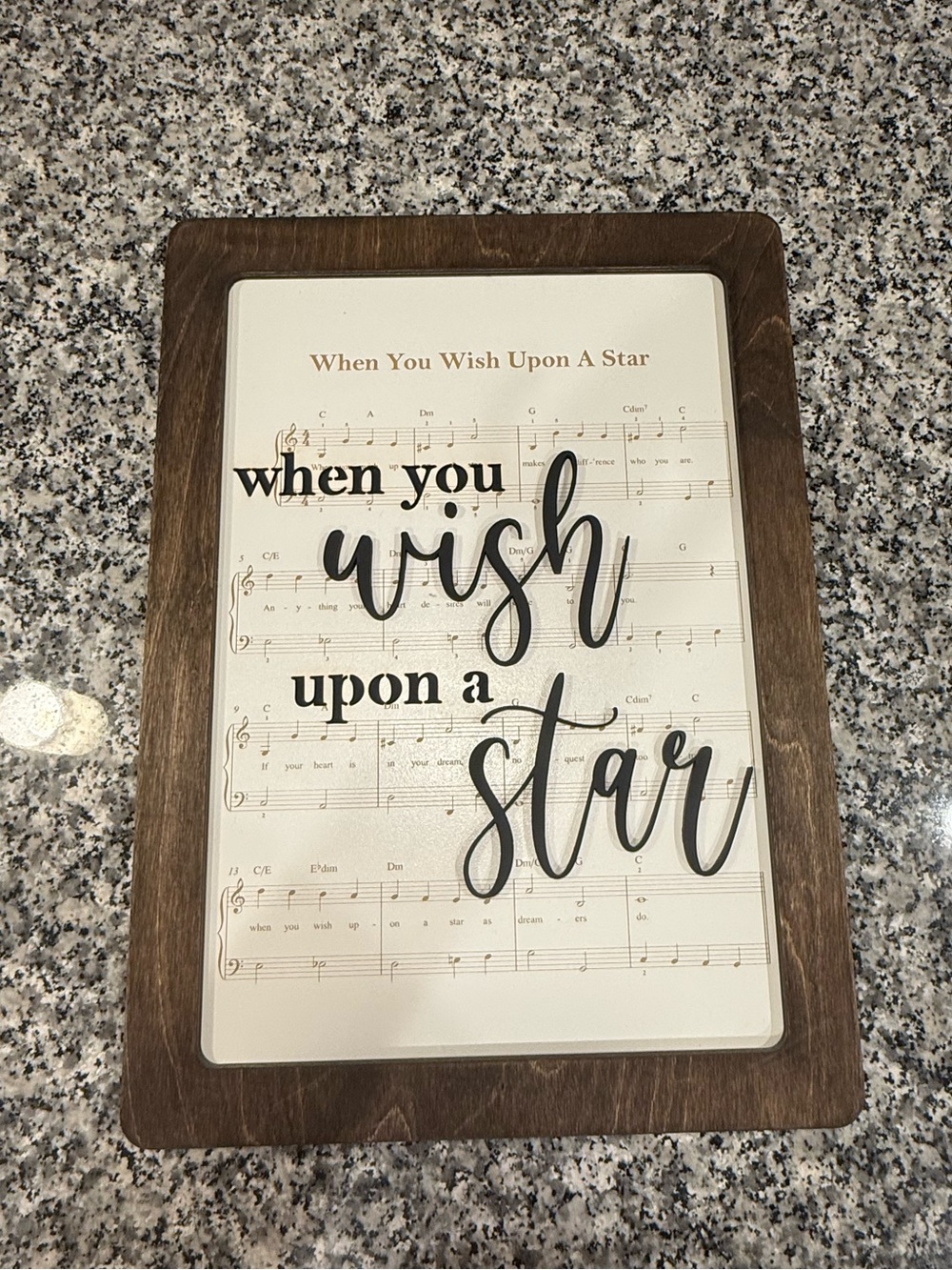 Castle Bound Supply Co Disney When you Wish upon a Star Magical Playlist Sign